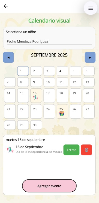 Agenda y recordatorios